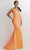 Studio 17 Prom 12891 - Off Shoulder Crisscrossed Back Prom Gown Prom Dresses 0 / Neon Orange