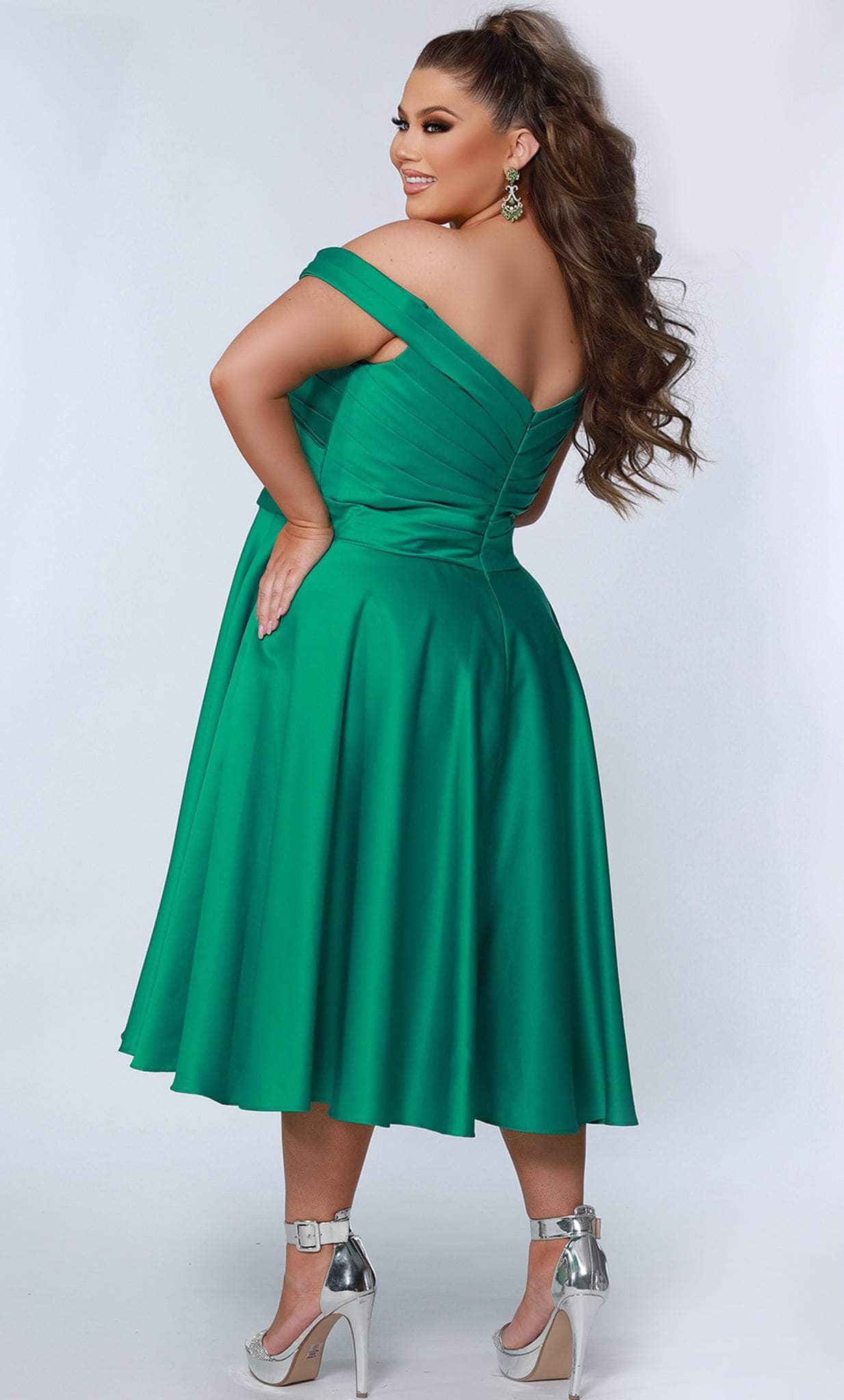 Sydney's Closet CE2301 - Off Shoulder A-Line Cocktail Dress Couture Candy Sydney's Closet CE2301 - Off Shoulder A-Line Cocktail Dress Couture Candy