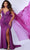Sydney's Closet - JK2218 Caped Plunging V-Neck Evening Dress Evening Dresses