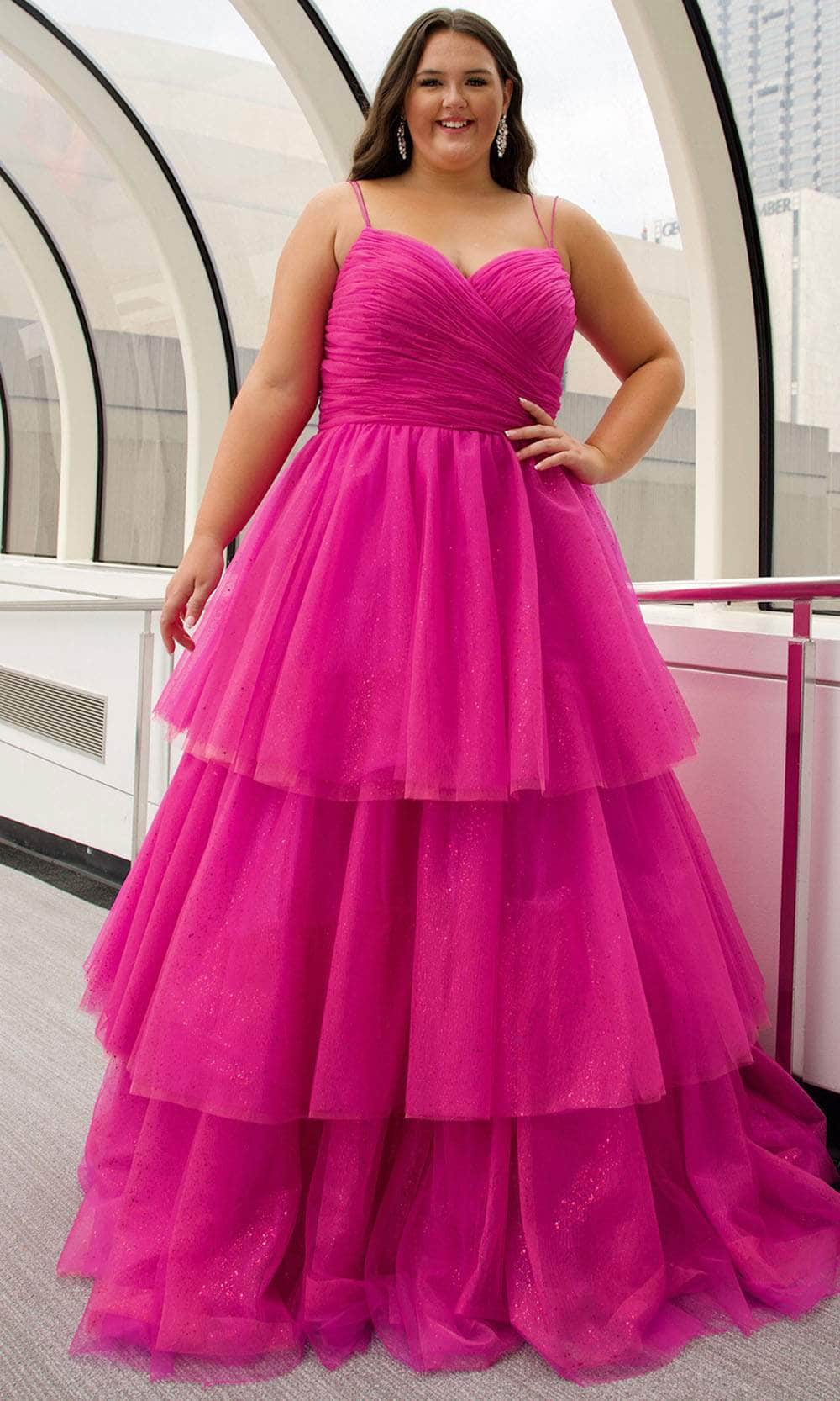 Sydneys Closet SC7392 Prom Dress - Pink | NewYorkDress Sydneys Closet SC7392 Prom Dress - Pink | NewYorkDress
