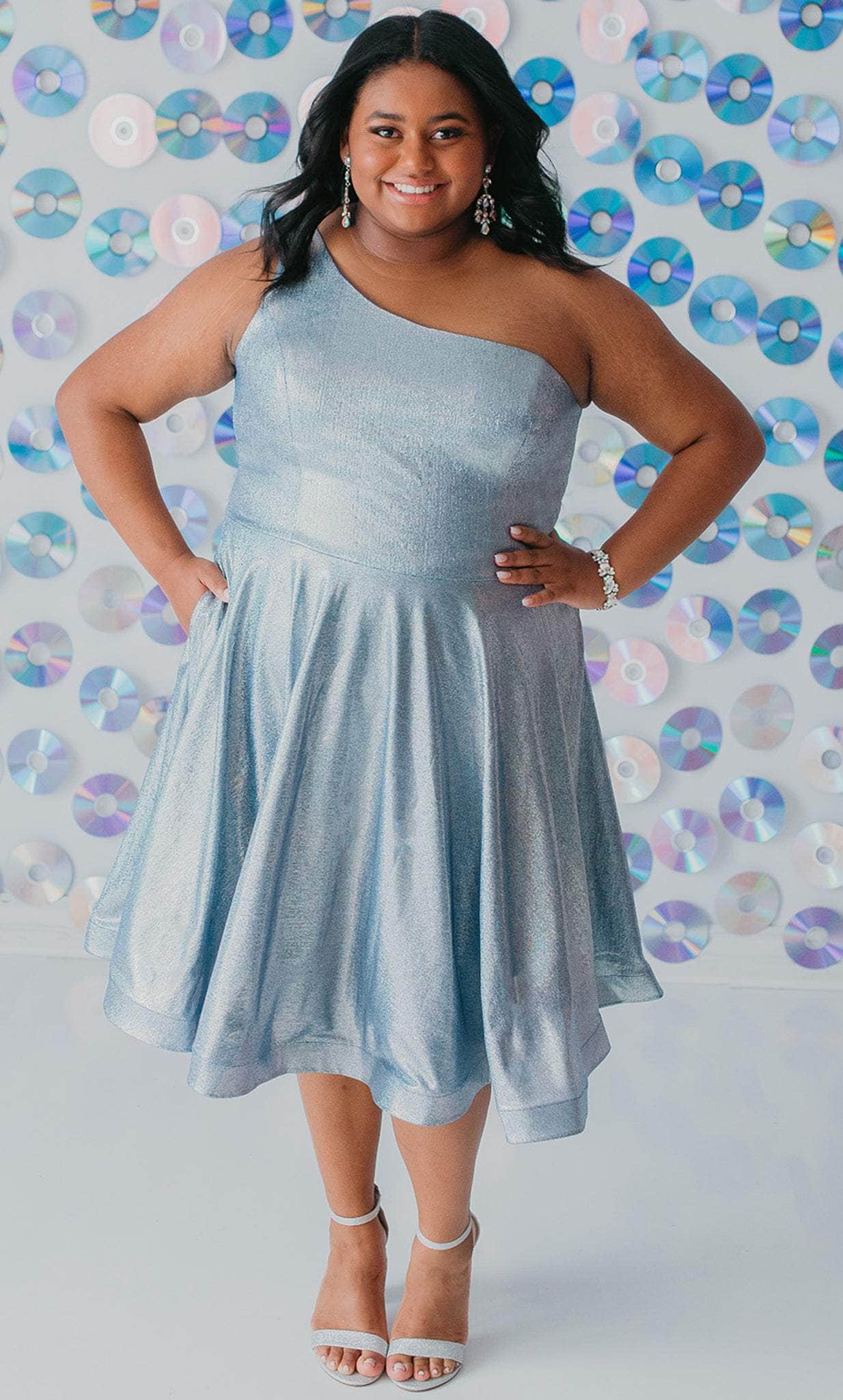 size 14 cocktail dresses with sleeves Alex Evenings Plus Size Surplice Neck Scuba Crepe Sheath Dress - Black