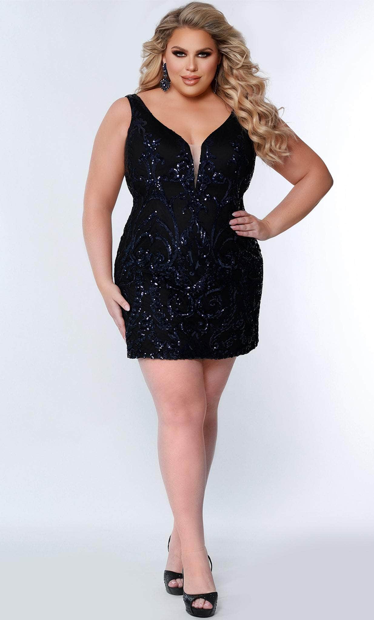 black cocktail dress sydney Sydney's Closet SC8132