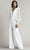 Tadashi Shoji BOS21070Y - Plunging V-Neck Pleated Jumpsuit Formal Pantsuits