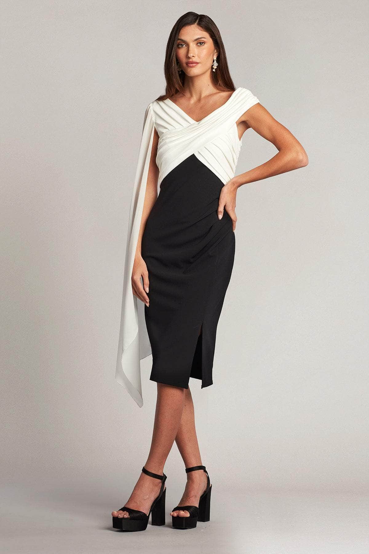 Tadashi Shoji BOS22026MX - V-Neck Pleated Bodice Formal Dress Couture Candy Tadashi Shoji BOS22026MX - V-Neck Pleated Bodice Formal Dress Couture Candy