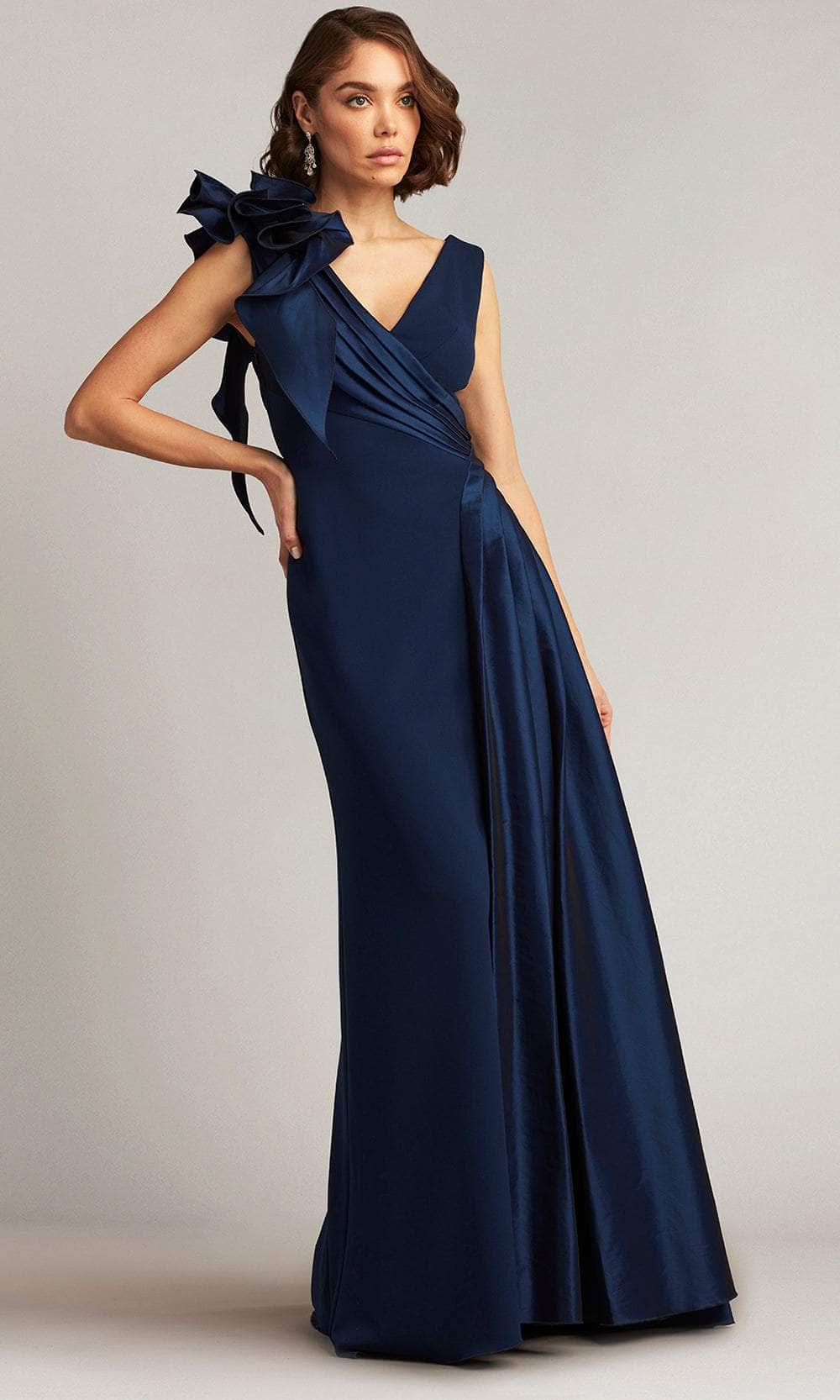 tadashi shoji petite evening dresses Fabia Long-Sleeve Sequin Gown