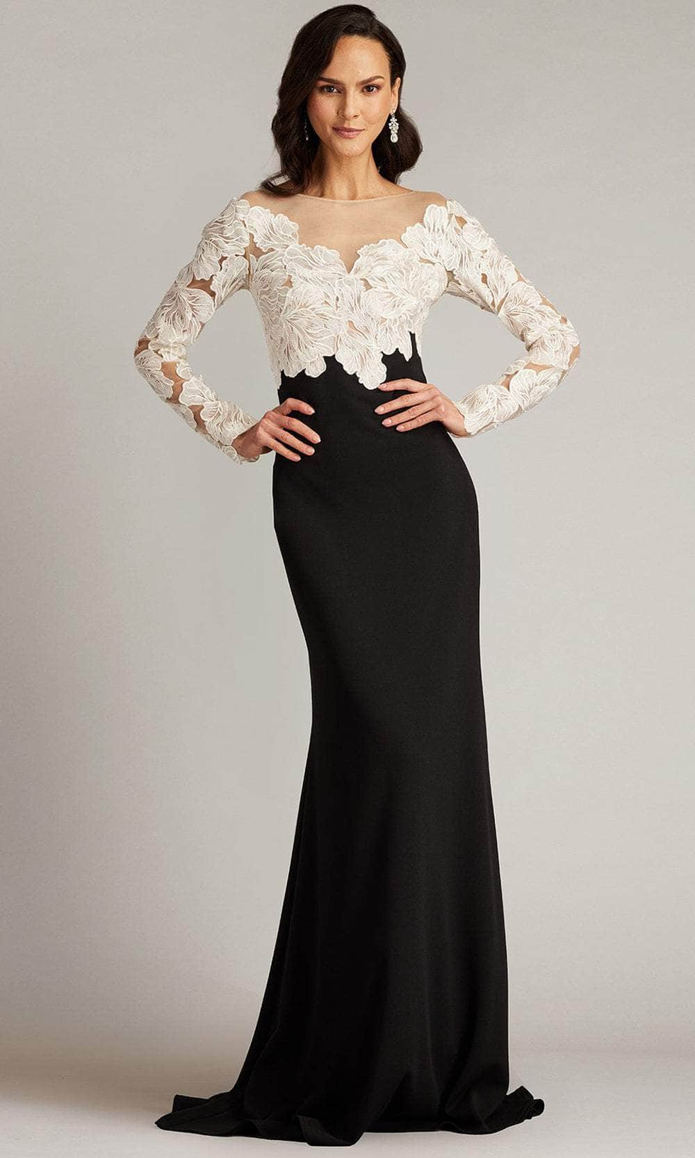 Tadashi Shoji Golie Embroidered Bodice Illusion Gown Tadashi Shoji Golie Embroidered Bodice Illusion Gown