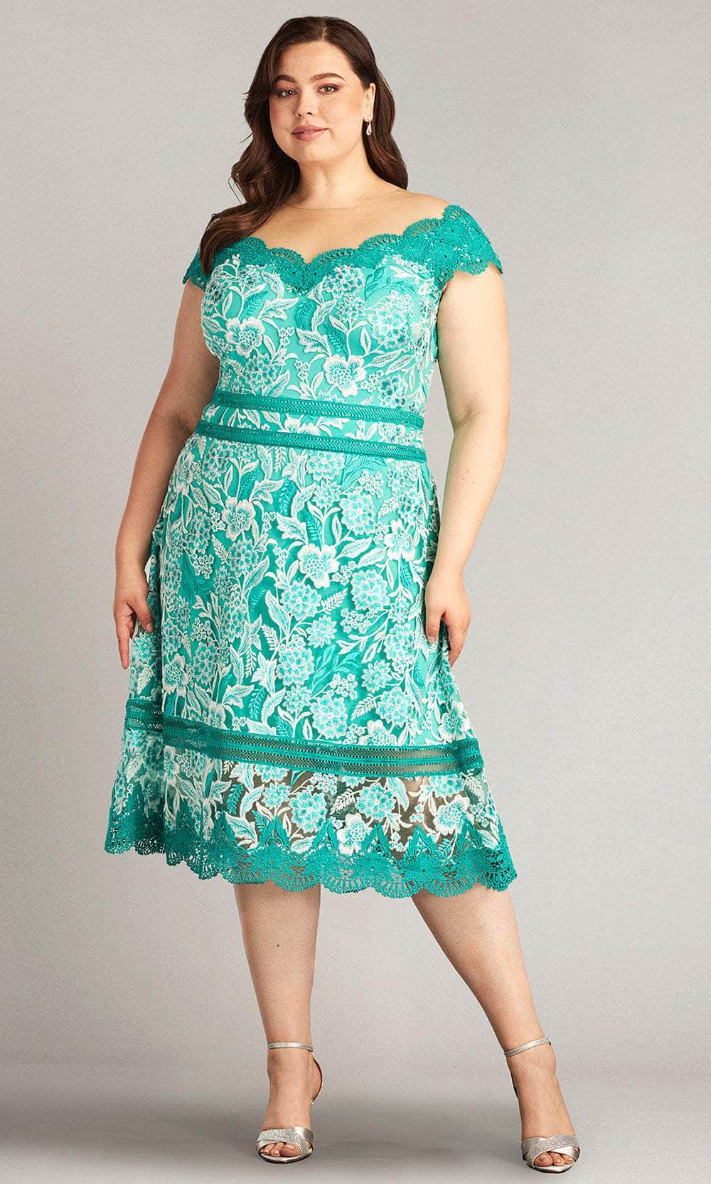 Tadashi Shoji CDP18113MDQ - Nance Scalloped Lace Dress