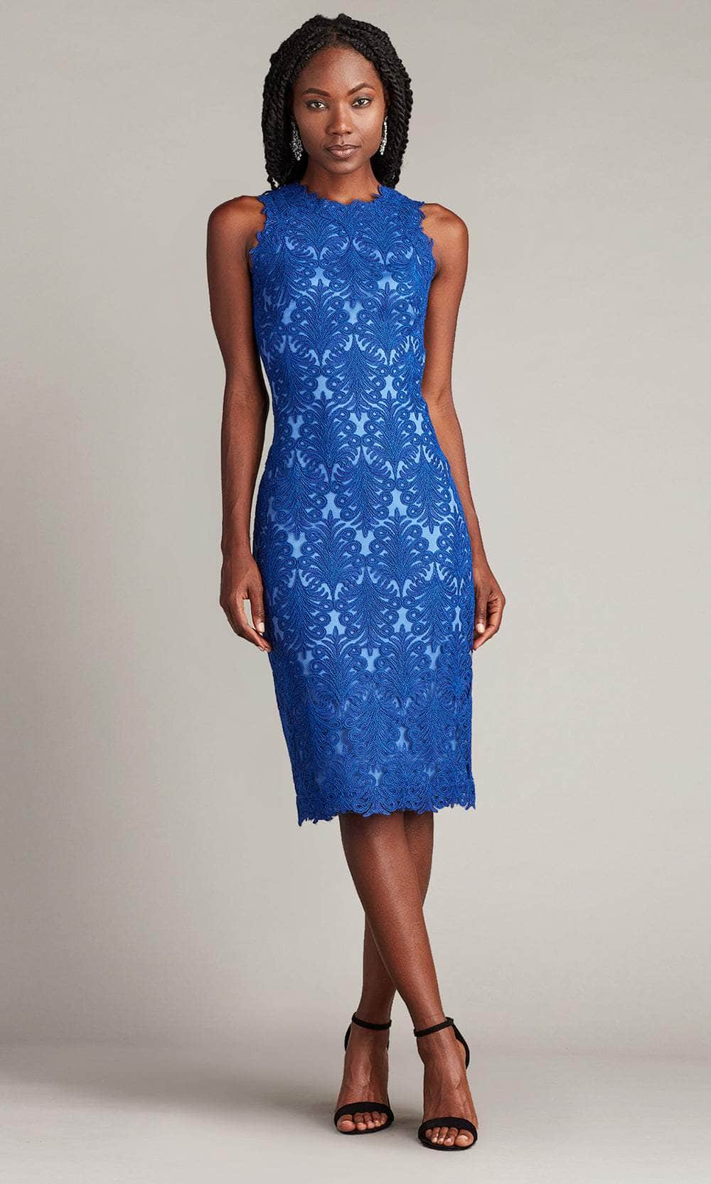 Tadashi Shoji CDY18233MX - Embroidered Sheath Cocktail Dress Tadashi Shoji CDY18233MX - Embroidered Sheath Cocktail Dress