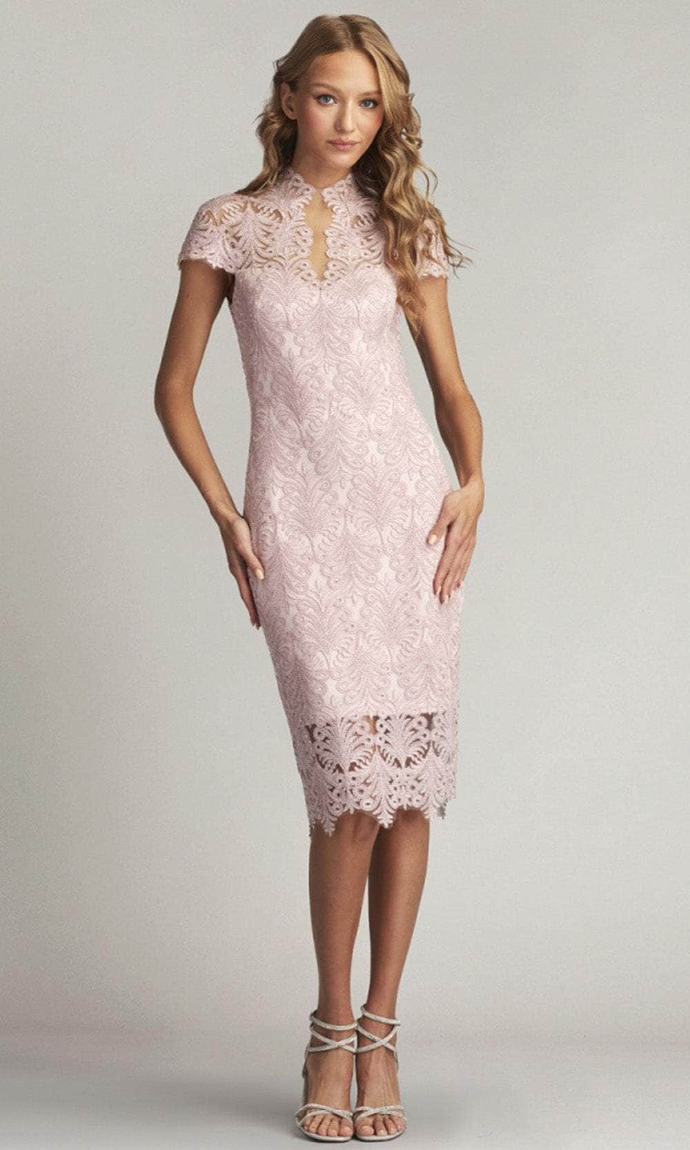 Tadashi Shoji CDY21084M - Illusion High Neck Evening Dress Couture Candy Tadashi Shoji CDY21084M - Illusion High Neck Evening Dress Couture Candy