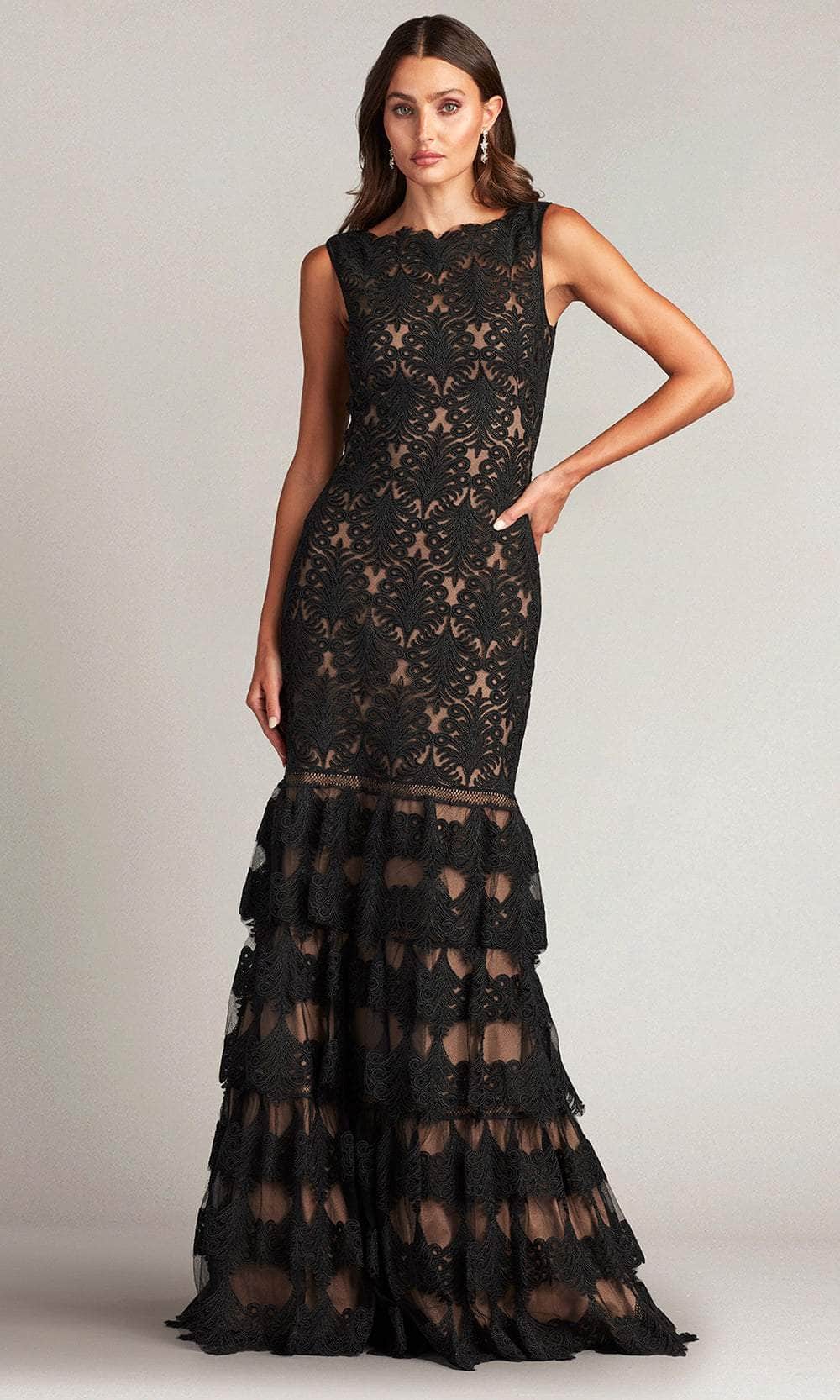 Tadashi Shoji CDY24229L - Tiered Embroidered Long Gown Couture Candy Tadashi Shoji CDY24229L - Tiered Embroidered Long Gown Couture Candy