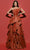 Tarik Ediz 53037 - Tiered A-Line Evening Gown Special Occasion Dress 0 / Terracotta