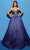 Tarik Ediz 53042 - Sweetheart Strapless Ballgown Ball Gowns 0 / Bijou Blue