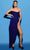 Tarik Ediz 53064 - Strapless Corset Evening Dress Special Occasion Dress 0 / Royal Blue