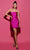 Tarik Ediz 53068 - Bow Tie Back Cocktail Dress Special Occasion Dress 0 / Fuchsia