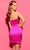 Tarik Ediz 53157 - Asymmetric Neckline Satin Cocktail Dress Special Occasion Dress