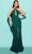 Tarik Ediz 53161 - Sleeveless Halter Prom Dress Prom Dresses 0 / Emerald