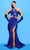 Tarik Ediz 53222 - Crystal Bead Cut-Outs Evening Dress Special Occasion Dress 0 / Royal Blue