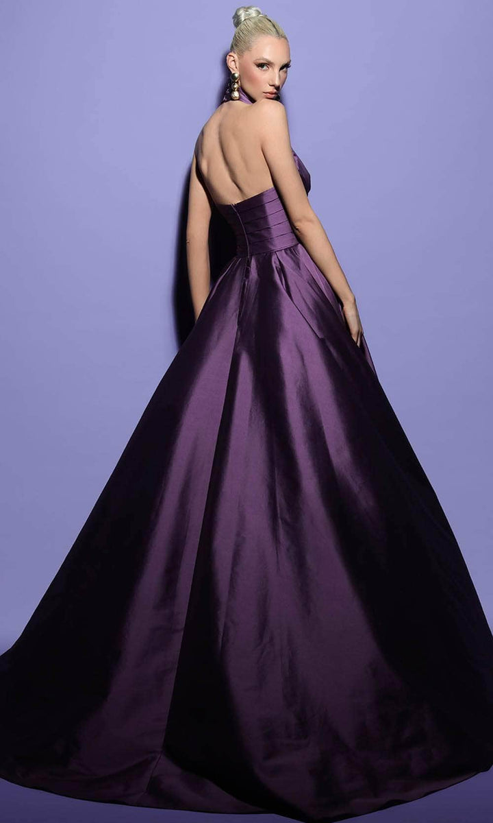 Black Sweetheart Slit Overskirt Evening Gowns JTE293