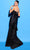 Tarik Ediz 98441 - Strapless Ruched Evening Dress Special Occasion Dress 0 / Black