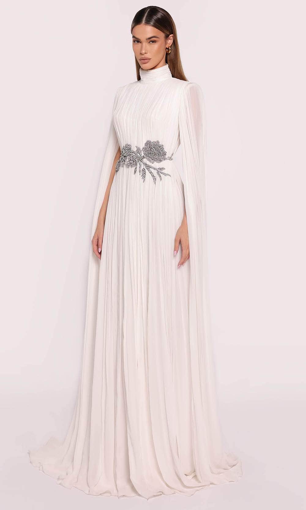 Tarik Ediz 98880 - Long Chiffon A-Line Dress