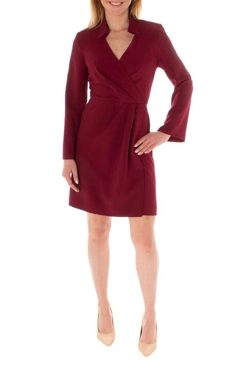 Taylor 3471M - Faux Wrap A-Line Dress Couture Candy Taylor 3471M - Faux Wrap A-Line Dress Couture Candy