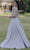 Terani Couture 232E1225 - Feathered Strap Jacquard Ballgown Special Occasion Dress