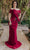 Terani Couture 232M1561 - Beaded Off-Shoulder Prom Dress Special Occasion Dress 00 / Wine