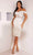 Terani Couture 241C2311 - Illusion Sheath Evening Dress Cocktail Dresses 00 / Ivory