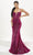 Tiffany Designs 16081 - Plunging Sweetheart Sequin Prom Gown Evening Dresses 0 / Magenta