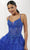 Tiffany Designs 16099 - Floral Appliqued Tiered Ballgown Evening Dresses 0 / Royal