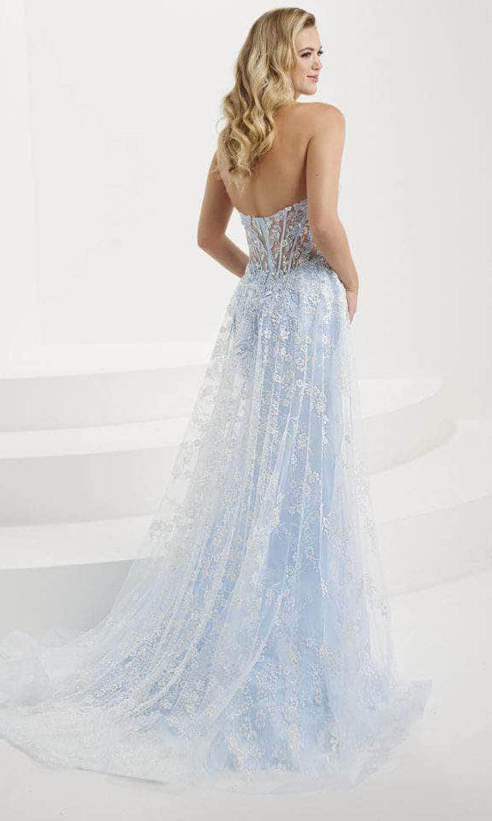 Tiffany Designs 16107 - Sweetheart Floral Overskirt Evening Gown 14 / Sky - Shop Tiffany Designs dresses on Couture Candy at CoutureCandy.com Tiffany Designs 16107 - Sweetheart Floral Overskirt Evening Gown 14 / Sky - Shop Tiffany Designs dresses on Couture Candy at CoutureCandy.com
