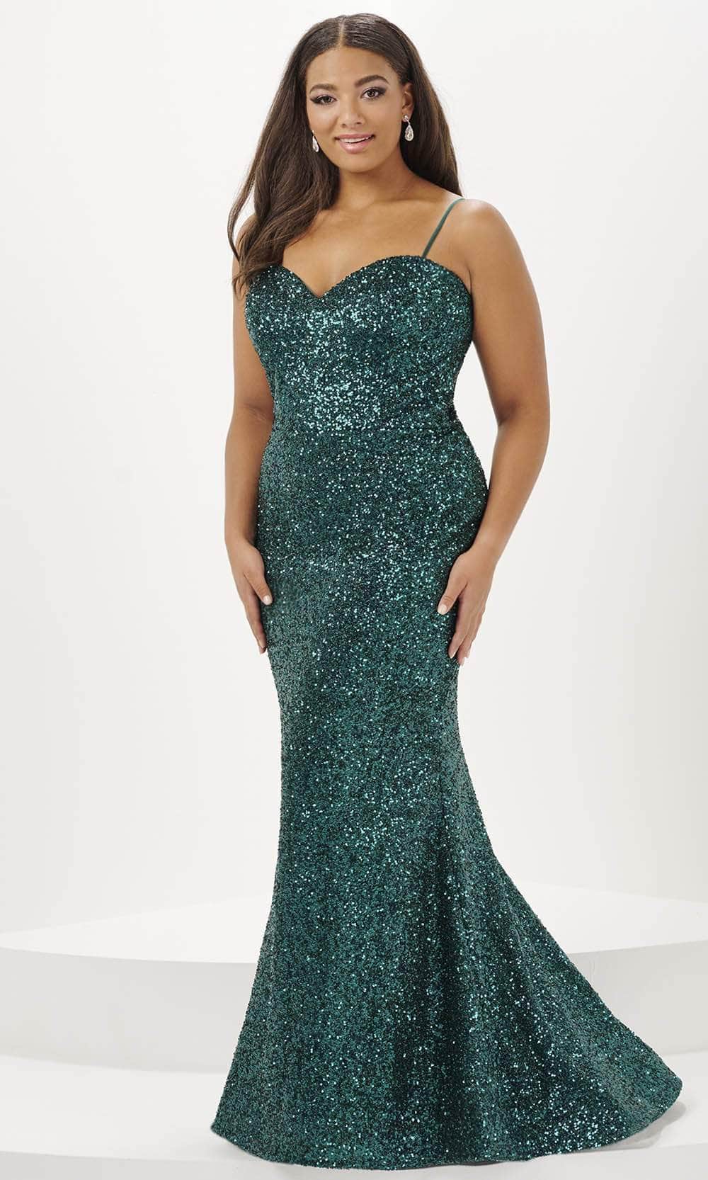 Tiffany Designs 16121 - Sequined Fitted Evening Dress 14W / Emerald - Shop Tiffany Designs Dresses On Couture Candy at CoutureCandy.com Tiffany Designs 16121 - Sequined Fitted Evening Dress 14W / Emerald - Shop Tiffany Designs Dresses On Couture Candy at CoutureCandy.com