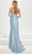 Tiffany Designs by Christina Wu 16027 - Feathered Slit Prom Gown Prom Dresses