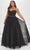Tiffany Designs by Christina Wu 16036 - Pleated Chiffon Prom Gown Prom Dresses 14W / Black