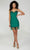 Tiffany Homecoming 27379 - Fringed Short Dress Cocktail Dresses 0 / Emerald
