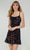 Tiffany Homecoming 27397 - Square Neck Cocktail Dress Cocktail Dress 0 / Indigo