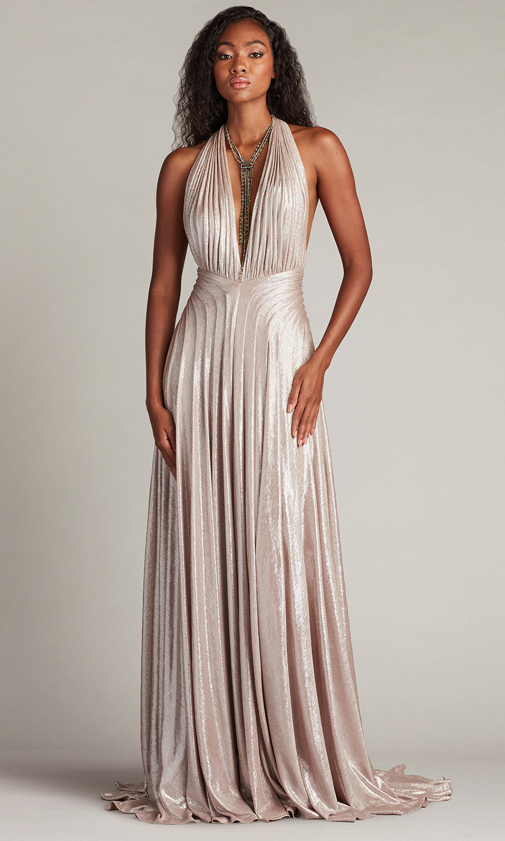 metallic plunge dress Buy Lipsy Bronze Petite Metallic Plunge Neck Ruched Corsage Long Sleeve Mini Dress from Next USA