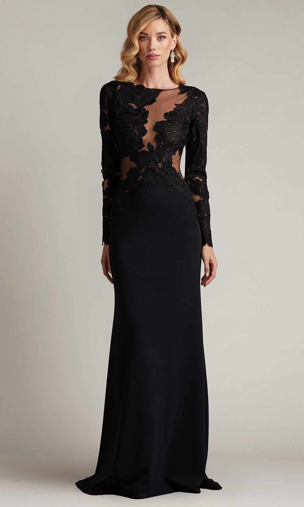 tadashi shoji gowns & formal dresses on sale Mallam Waterfall Drape Gown – Tadashi Shoji Official Online Boutique main image 1
