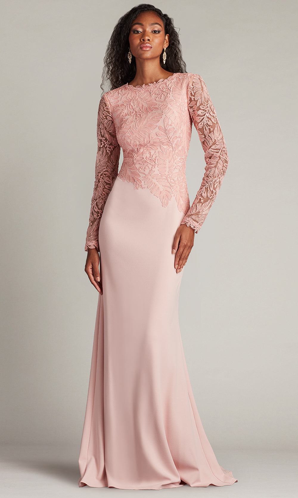 Tadashi Shoji CHU16206LXY - Long Crepe Sheath Dress