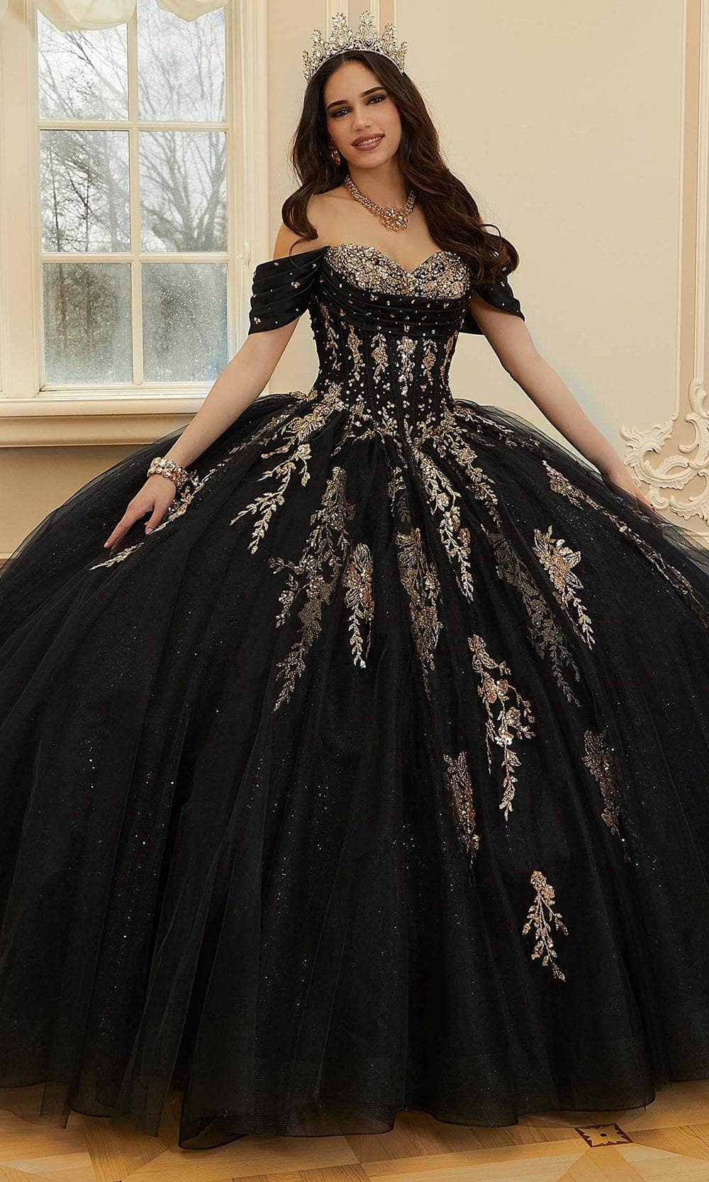 Vizcaya by Mori Lee 89481 - Long Sparkle Tulle Ballgown Dress