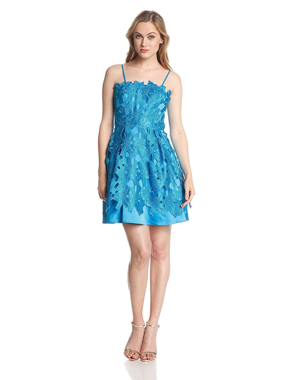 adrianna papell crochet dress ADRIANNA BY ADRIANNA PAPELL Crochet Sheath Midi Dress