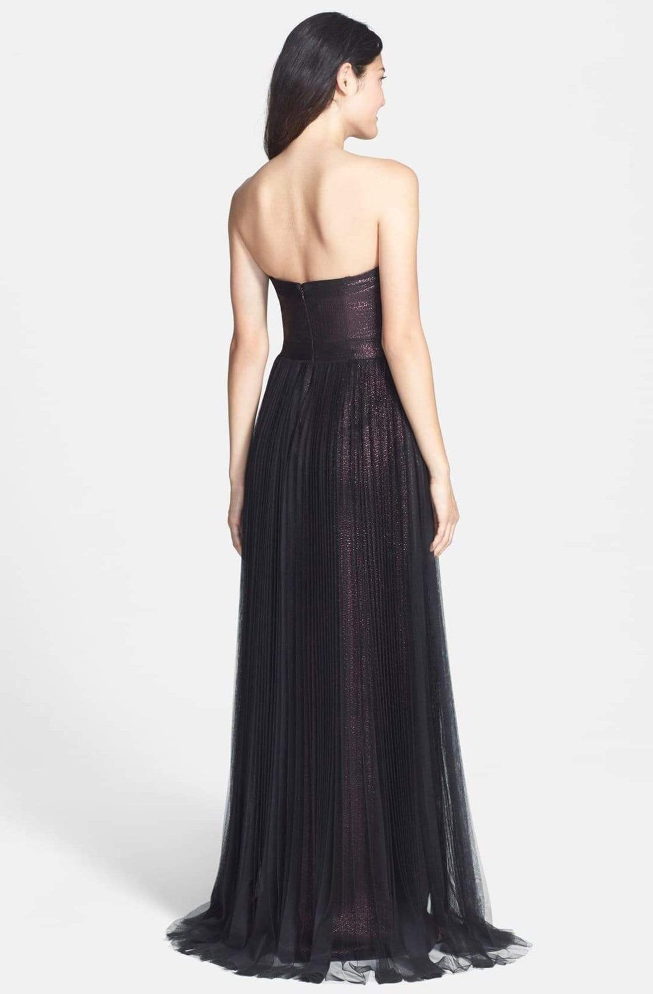 Adrianna Papell - 91898900 Strapless Metallic Jacquard Long Gown Couture Candy Adrianna Papell - 91898900 Strapless Metallic Jacquard Long Gown Couture Candy