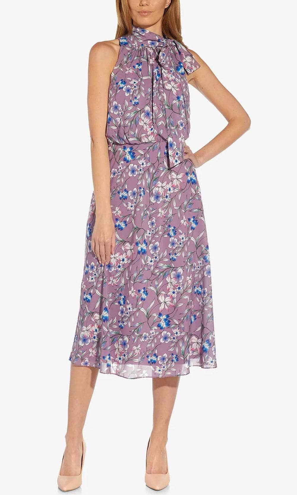 Adrianna Papell AP1D104621 - Halter Floral Casual Dress Couture Candy Adrianna Papell AP1D104621 - Halter Floral Casual Dress Couture Candy