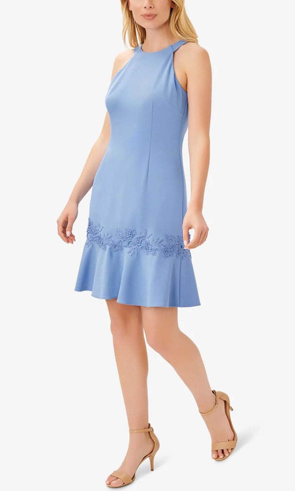 Adrianna Papell AP1D104682 - Halter Flounce Hem Casual Dress Couture Candy Adrianna Papell AP1D104682 - Halter Flounce Hem Casual Dress Couture Candy