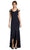Adrianna Papell - AP1E202959 V-Neck Fitted Trumpet High Low Dress Special Occasion Dress