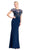 Adrianna Papell - AP1E203646 Beaded Sheer Short Sleeve Trumpet Dress Special Occasion Dress