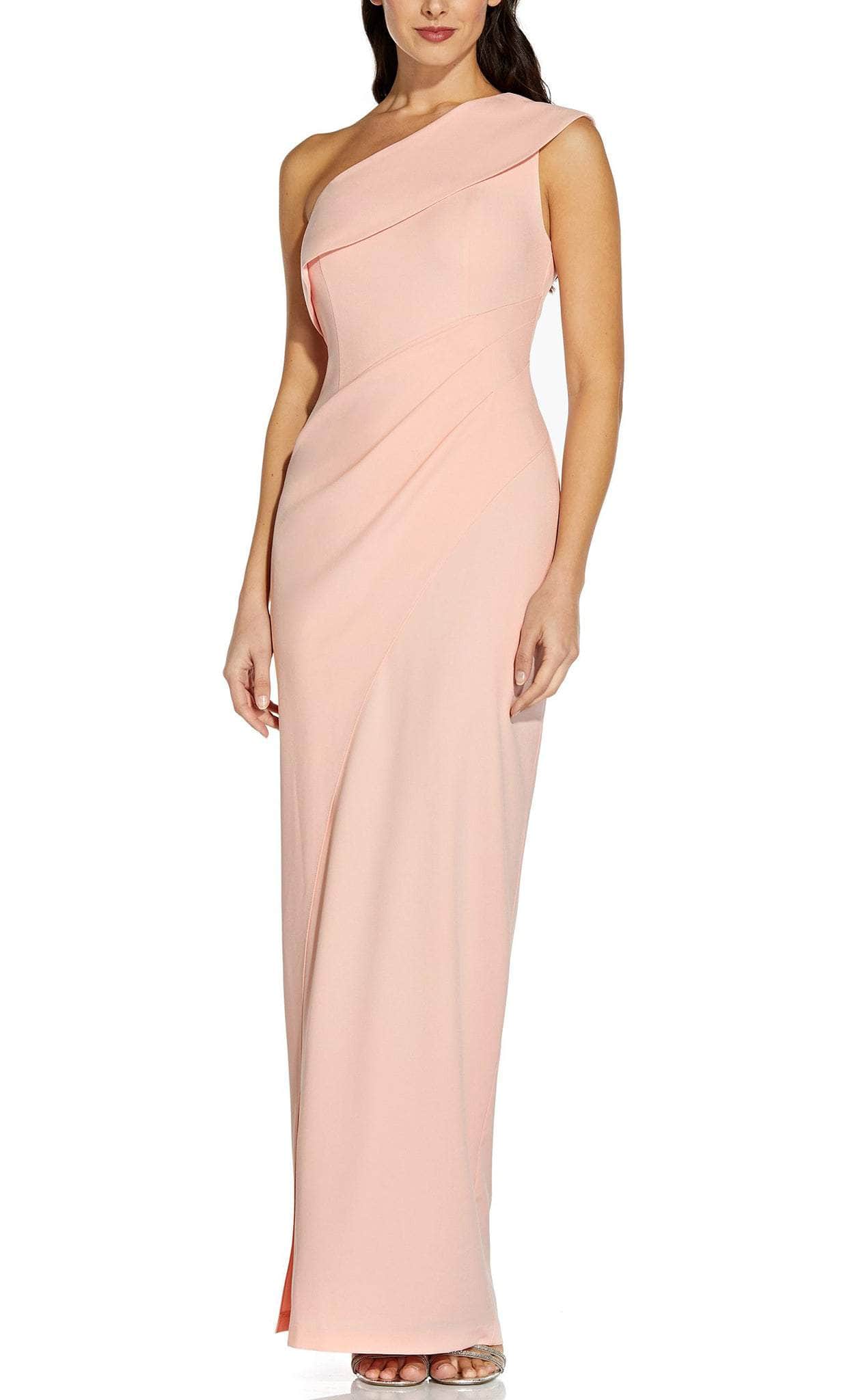 Adrianna Papell AP1E207896 - Asymmetrical Sheath Prom Dress Adrianna Papell AP1E207896 - Asymmetrical Sheath Prom Dress