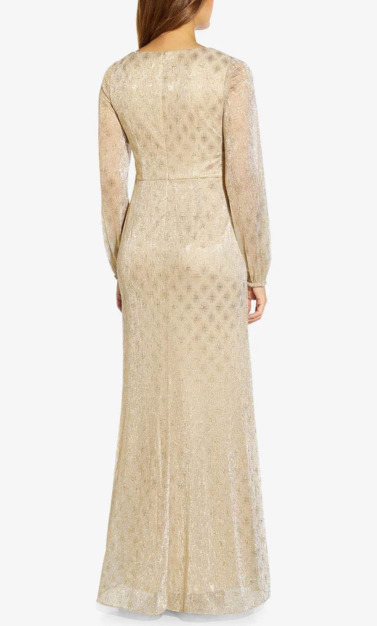 Adrianna Papell AP1E209111 - Formal Glittered Modest Long Gown Couture Candy Adrianna Papell AP1E209111 - Formal Glittered Modest Long Gown Couture Candy
