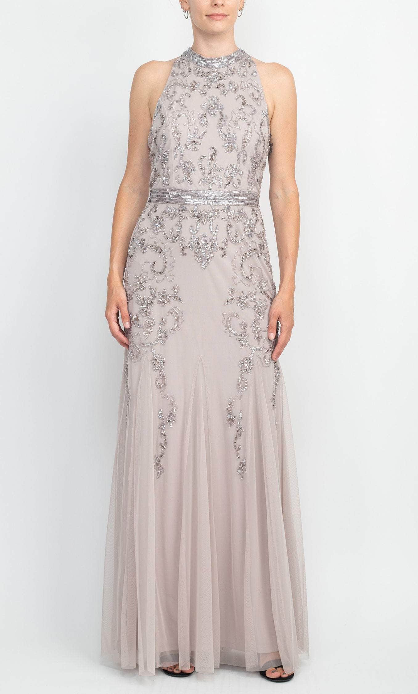 Adrianna Papell AP1E209162 - Halter Neck Sleeveless Evening Dress Couture Candy Adrianna Papell AP1E209162 - Halter Neck Sleeveless Evening Dress Couture Candy