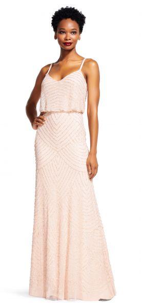 Adrianna Papell - Beaded V-Neck Sheath Dress 91866700 Couture Candy Adrianna Papell - Beaded V-Neck Sheath Dress 91866700 Couture Candy